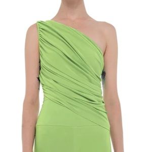 NORMA KAMALI DIANA BRA TOP in green